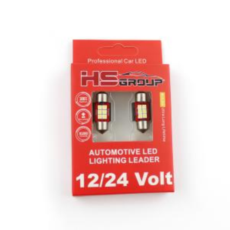 COPPIA LED 12/24 VOLT SILURO 31MM 6 SMD