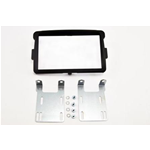 Mascherina doppio din  Dacia lodgy 2012 -dokker 2012 - duster 2011- sandero 2013, Renault Capture, LOGAN  COLORE NERO