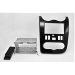 Mascherina doppio din Dacia Duster-logan-sandero 2006> marrone scuro