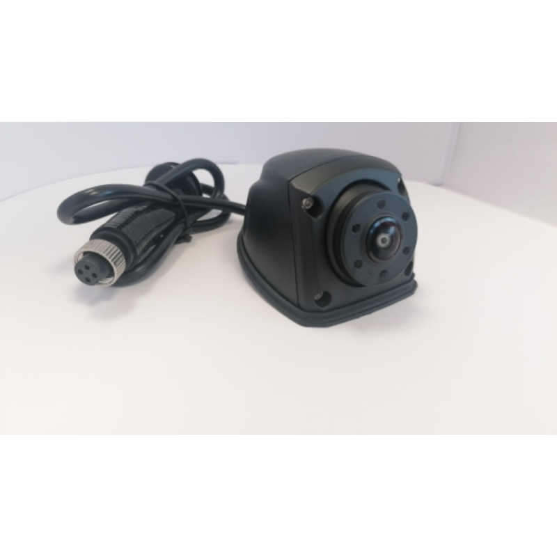 Telecamera professionale IP67 12/24 volt con infrarossi nera connettore a vite 4 pin