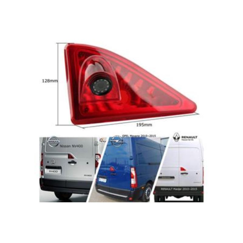 Telecamera retromarcia specifica per Nissan NV400 , Renault Master 2010-2016 senza luce terzo stop integrato