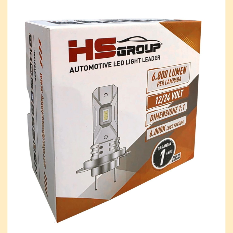 KIT LED PLUG AND PLAY- 12 VOLT H4/H19 BILUCE - 6800 LUMEN
