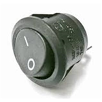 Interrutore rotondo nero 12 volt