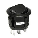 Interrutore rotondo luminoso rosso 12 volt