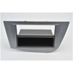 Mascherina doppio iso Seat Leon 2005> colore grigio con cassettino