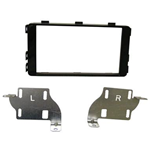 Kit adattatore doppio din Nero lucido per Mitsubishi L200 2015> Fiat Full-Back
