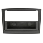 Mascherina doppio din Fiat Doblò 2015, Opel Combo 2015 con cassettino nera