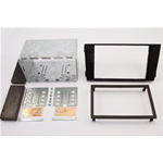Kit competo fascia metallica doppio Din+Mascherina doppio iso Audi A6 dal 2002 al 2006