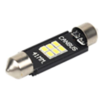 Coppia lampade a led CAN BUS NO ERROR 12 volt siluro 41MM 6 led alta luminosità 6000k