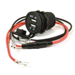 Presa USB 12/24 V doppia 3,1A da incasso cablata